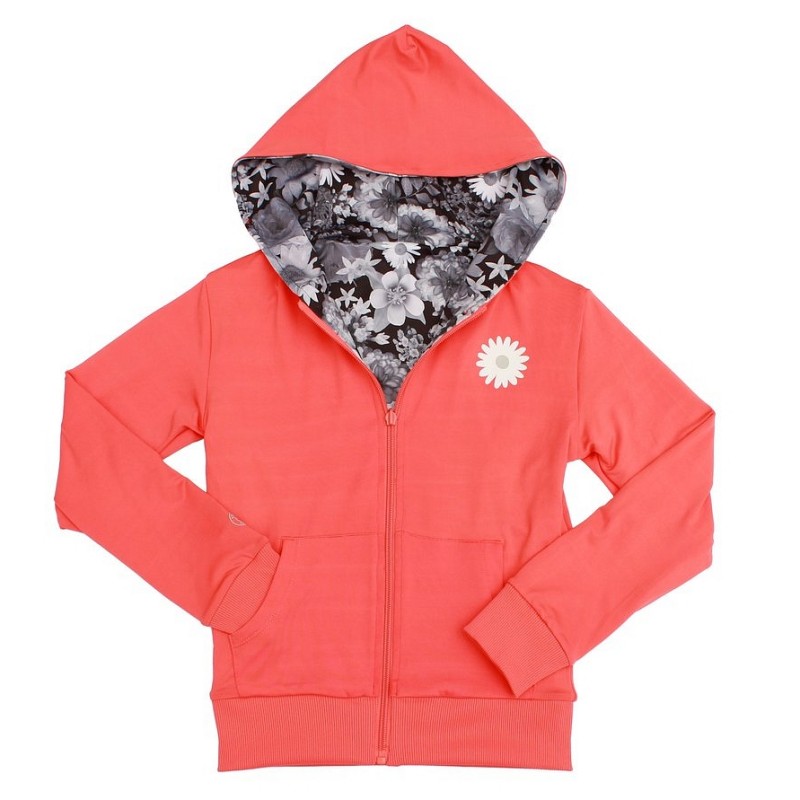 Obojestranski pulover s kapuco za punce v potisku Vivid - Chooze