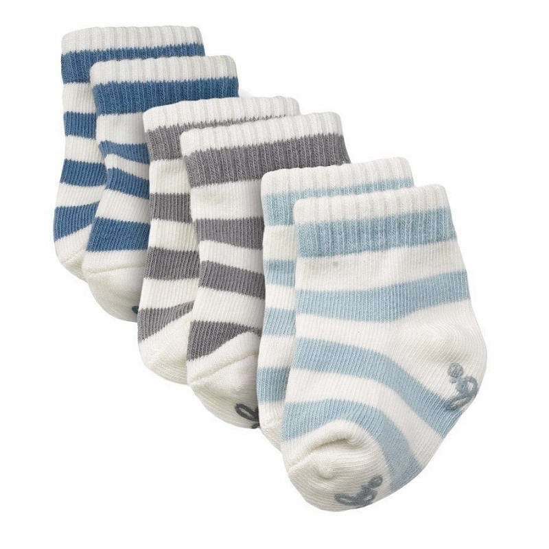 Darilni komplet nogavičk iz organskega bombaža za novorojenčke Boy Stripes - Petunia Pickle Bottom