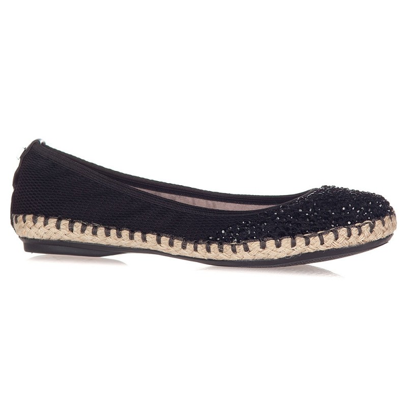 Platnene espadrile za ženske GIGI BLACK BLING - Butterfly Twists