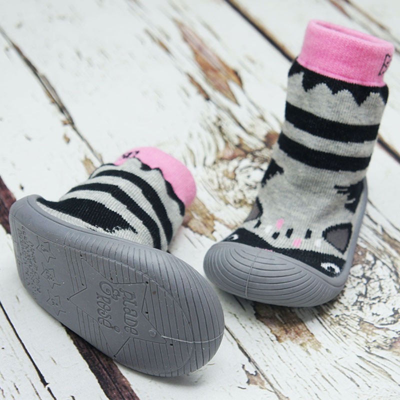 Nogavička - copati s gumijastimi podplati Racoon - Blade&Rose