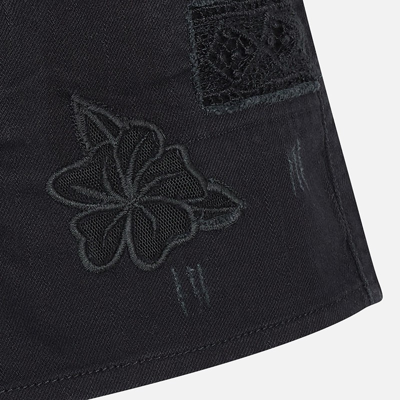 Črne kratke hlače za punce - Mayoral