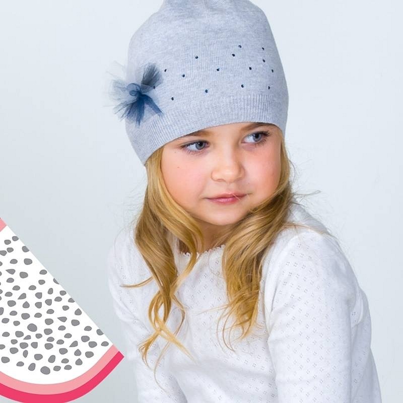 Kapa za punce z bleščicami Gaby v sivi barvi - Pupill