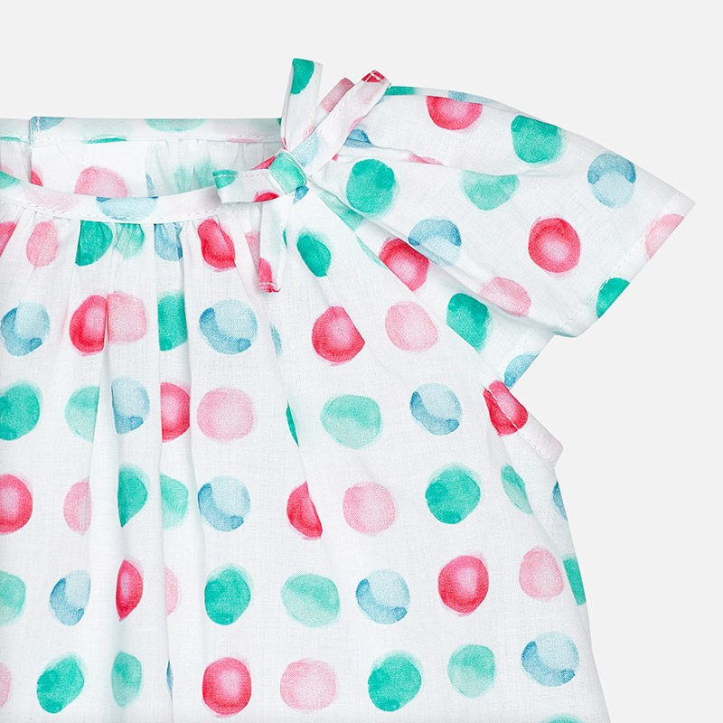 Lanen komplet kratke hlače in tunika za punčke - Mayoral