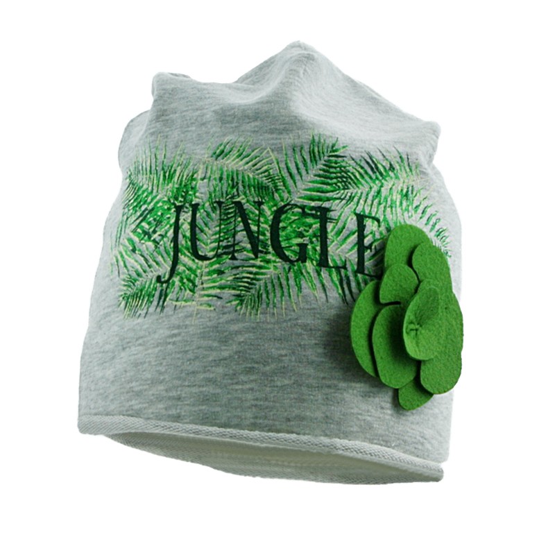 Bombažna kapa za punce Nature v svetlo sivi barvi - Pupill