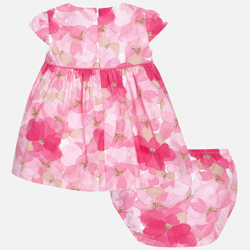 Rožasta obleka za punčke z ujemajočimi se hlačkami za pod krilo - Mayoral