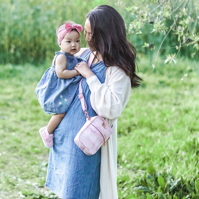 Torbica za čez ramo Mini Helix Rose Quartz - Ju Ju Be