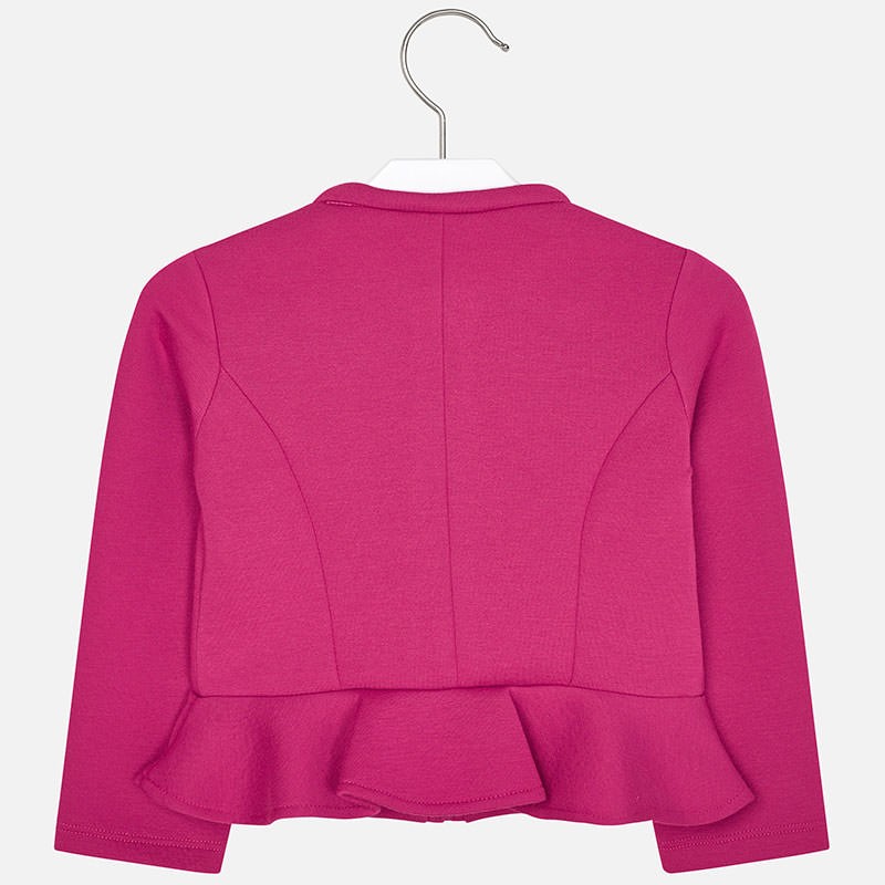 Roza jakna z naborki za punce, hrbtna stran - Mayoral