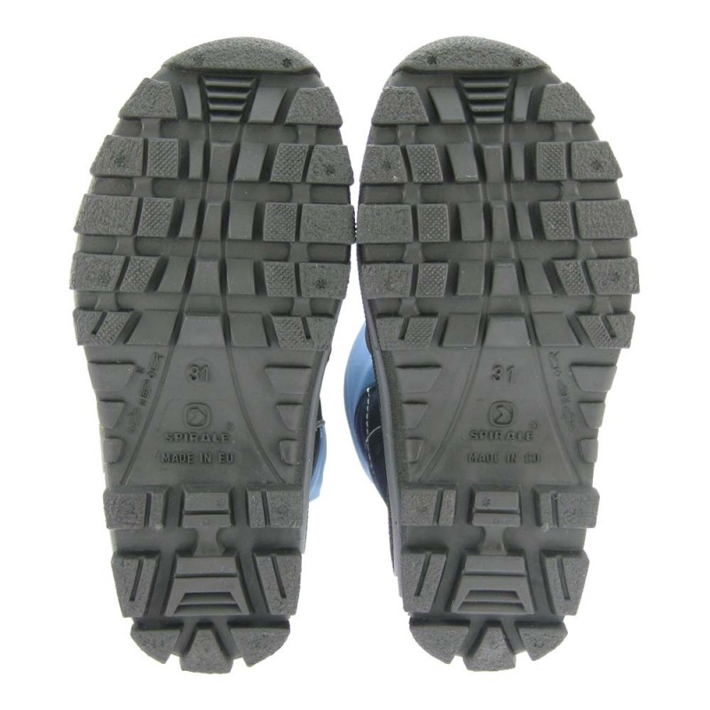 Zimski škornji za fante Sascha modri - Spirale