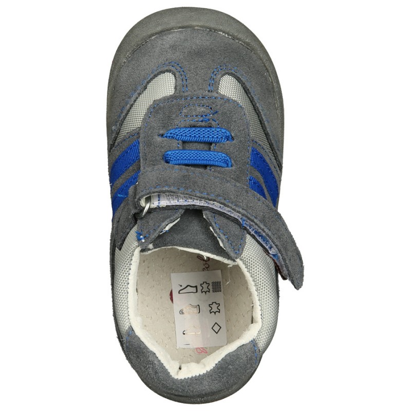 Prewalker usnjene superge za otroke Suede Gray Trainers - Rose et Chocolat