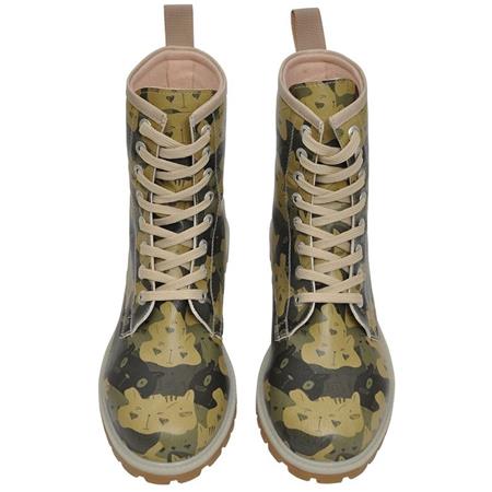 Podloženi škornji s potiskom Catmouflage za fante - DOGO