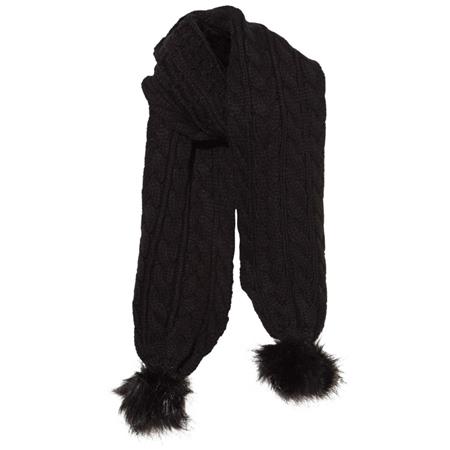 Komplet kapa in šal za punce v črni barvi - Mayoral
