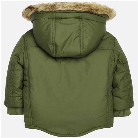 Podložena parka v zeleni barvi za fantke - Mayoral