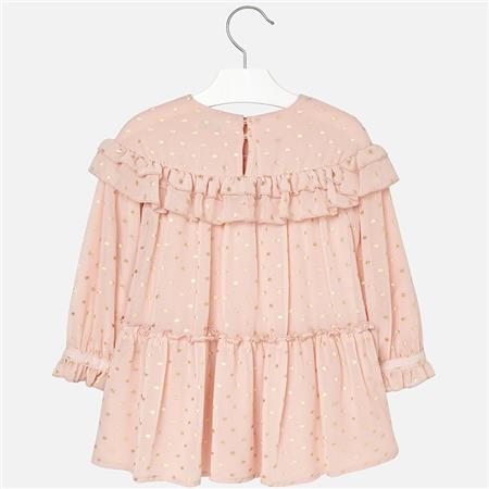 Haljina s dugim rukavima od šifona za cure - Mayoral