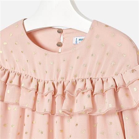 Haljina s dugim rukavima od šifona za cure - Mayoral