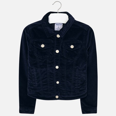 Žametetna jakna v modri barvi za punce - Mayoral