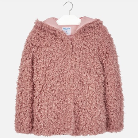 Jakna s kapuco v roza barvi za punce - Mayoral