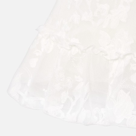 Bela, svečana obleka iz vezenja za punčke - Mayoral