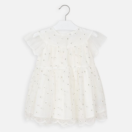 Bela svečana obleka za punce - Mayoral