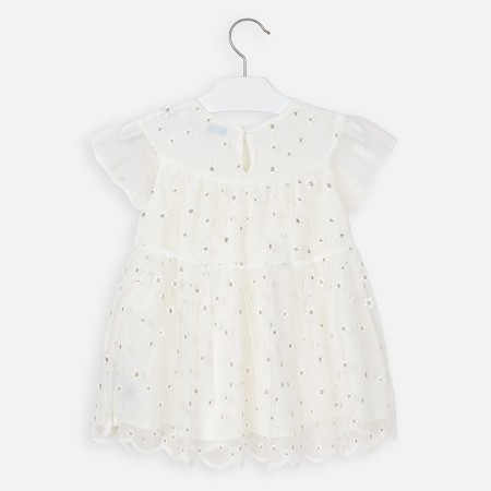 Bela svečana obleka za punce - Mayoral