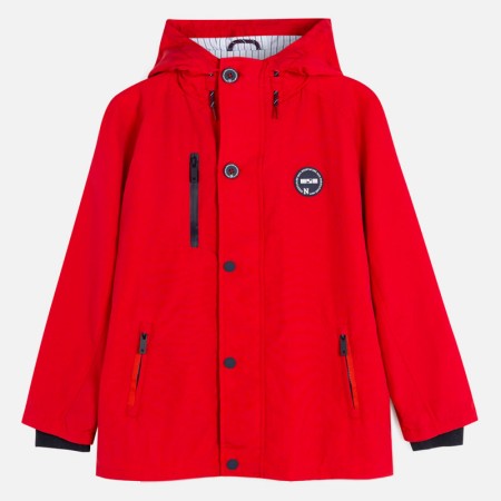Lahek rdeč anorak s kapuco za fante - Mayoral