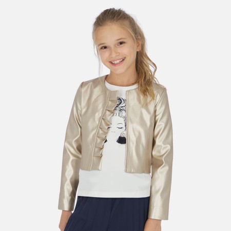 Krajša jakna v zlatih tonih za posebne priložnosti - Mayoral