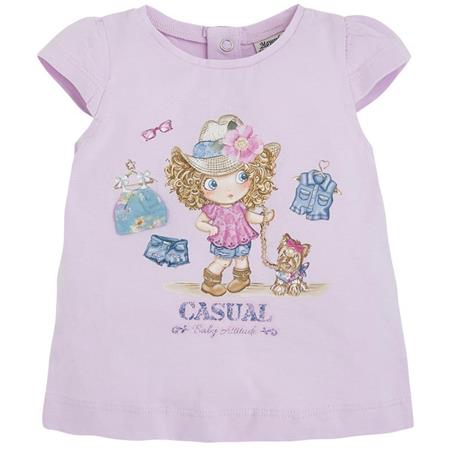 Lila majica za deklice (1007-058) - Mayoral