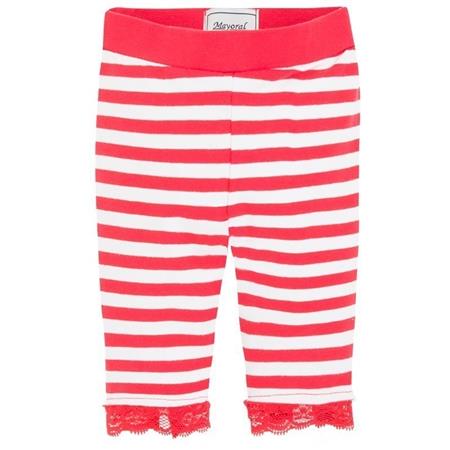 Rdeče-bele črtaste legice za deklice (1749-026) - Mayoral