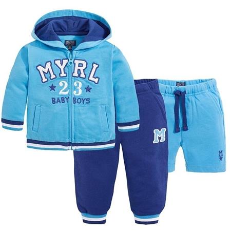 Tri-delni komplet v svetlo modri barvi za dečke (1894-066) - Mayoral