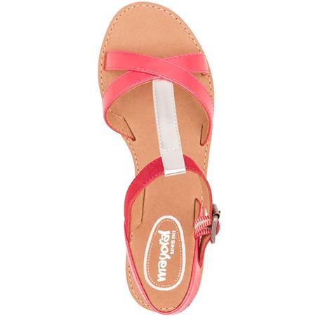 Koralni modni sandali z zaponko za punce - Mayoral