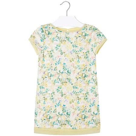 Rumena obleka z bleščicami za punce - Mayoral