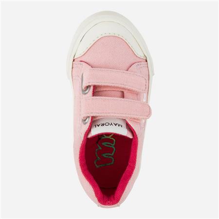 Roza platnene superge za punčke z ježki - Mayoral