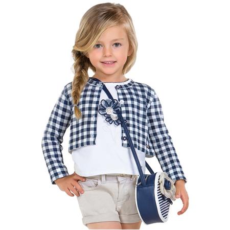 Komplet majica s kratkimi rokavi in bolero za punce - Mayoral