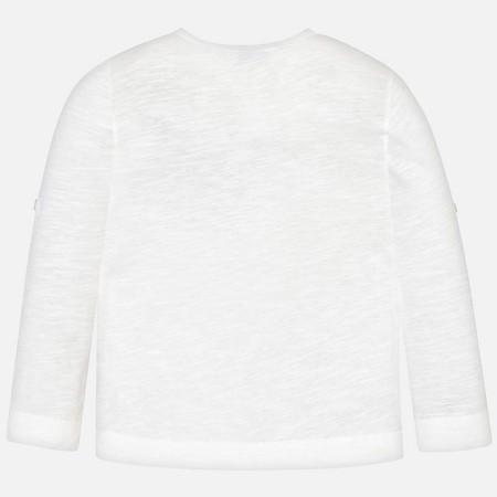 Mela majica z dolgimi rokavi, ki se zavihajo - Mayoral