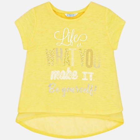 Majica s kratkimi rokavi Be Yourself za punce - Mayoral