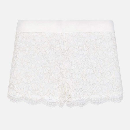 Bele čipkaste kratke hlače za punce - Mayoral