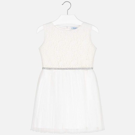 Bela svečana obleka za punce - Mayoral