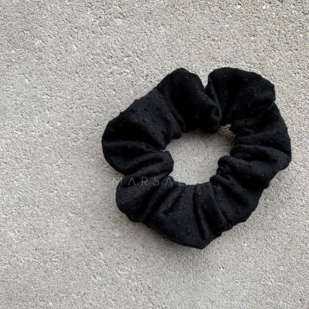 Elastika za lase scrunchie EMI Black - by Marsala