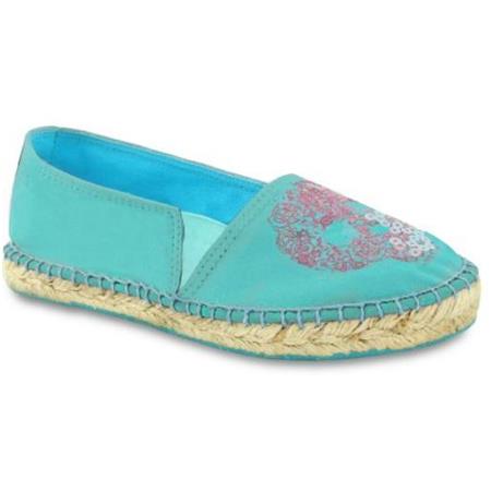 Modre espadrile iz blaga z bleščicami za punce - Mayoral