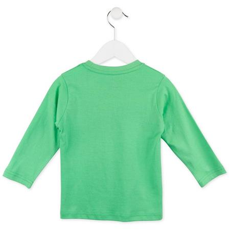 Majica z dolgimi rokavi za fante v zeleni barvi - Losan