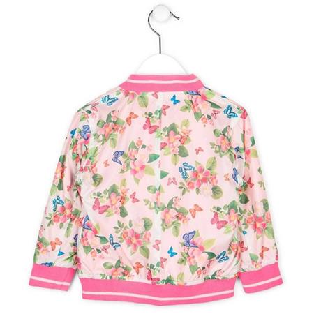 Vodo-odporna jakna za punce v rožastem potisku - Losan