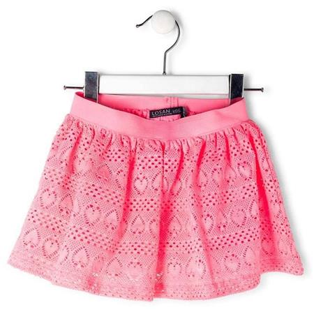 Čipkasto krilo za punce v neon pink barvi - Losan