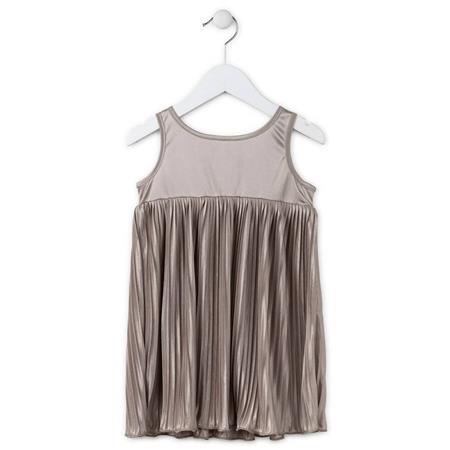 Zlata plisirana obleka iz satena za punce - Losan