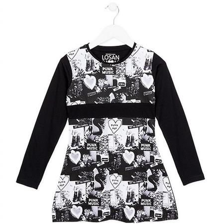 Obleka za punce v črni barvi - Losan