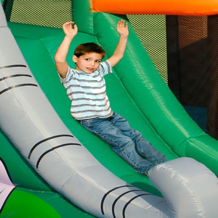 Napihljiv trampolin ELEFANTOPOLI za otroke - HAPPY HOP