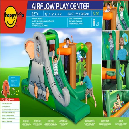 Napihljiv trampolin ELEFANTOPOLI za otroke - HAPPY HOP