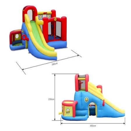Napihljiv trampolin 11 in 1 za otroke - HAPPY HOP