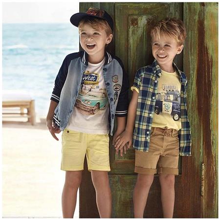 Bela majica s potiskom za fante - Mayoral