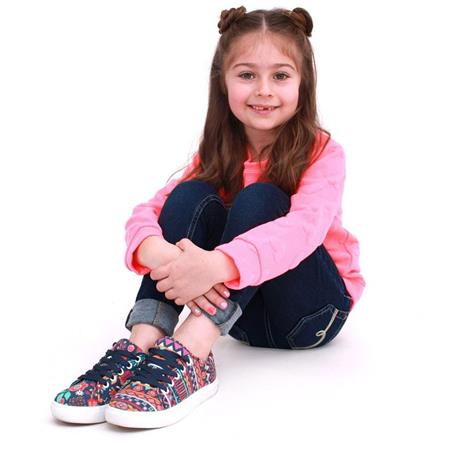 Superge na vezalko za punce Big Choice v potisku Boho - Chooze