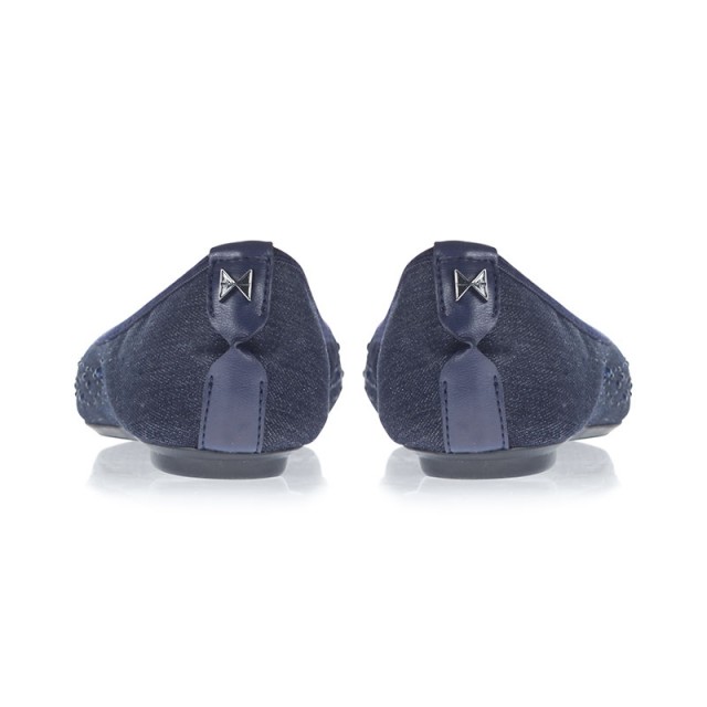 Balerinke s spominsko peno za ženske CHRISTINA Denim - Butterfly Twists