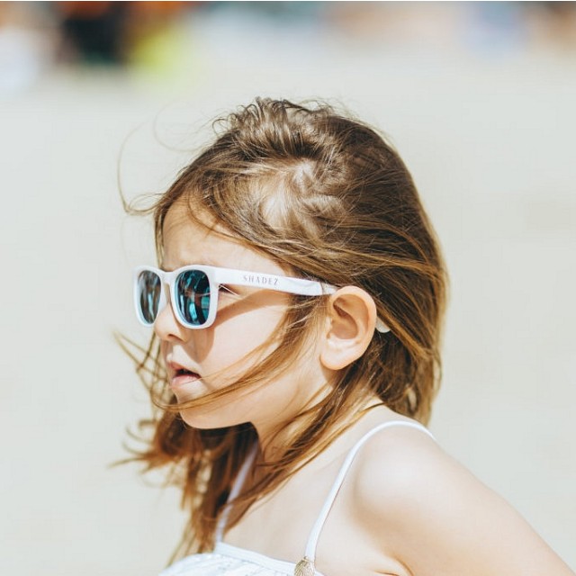 Polarizirana sončna očala za otroke VIP White - Ocean - Shadez